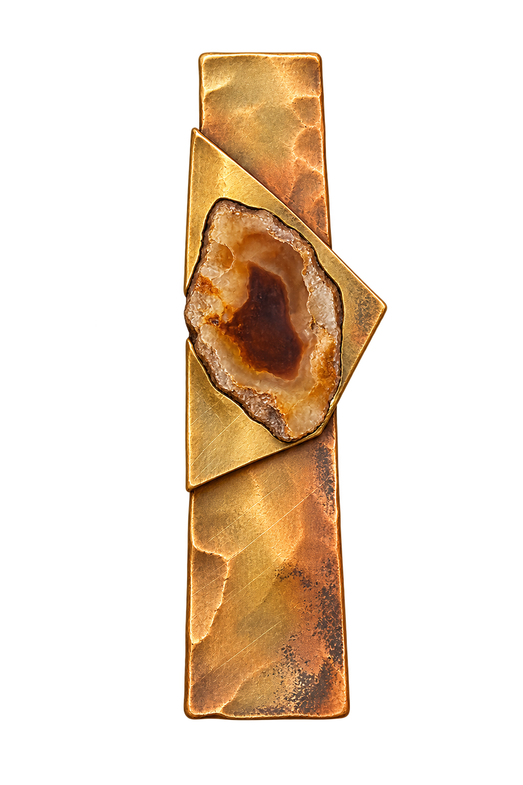 Colgante de cobre y piedra